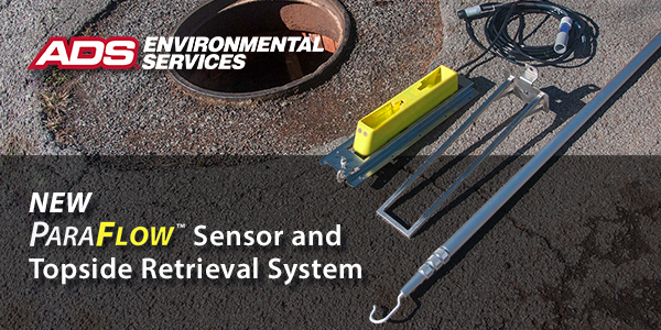 ParaFlow™ non-contact, area-velocity sensor combines velocity, depth, and water temperature data